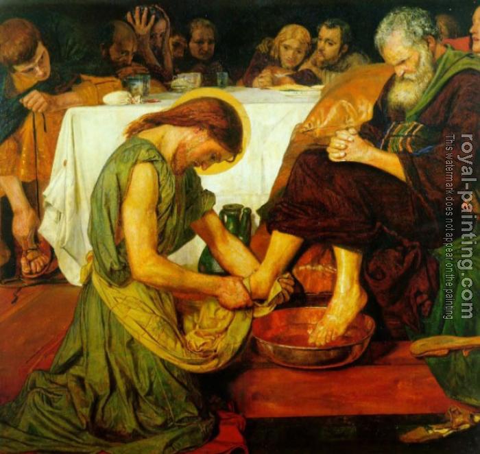 Ford Madox Brown : Christ washing